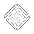 Easy maze. Game for kids. Puzzle for children. Labyrinth conundrum. Vector illustration