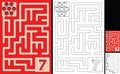 Easy number maze - number 7