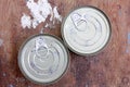 Easy open tuna can or tin can Royalty Free Stock Photo