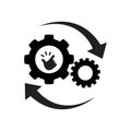 Easy operation icon in flat style. Easy process symbol for your web site design, logo, app, UI