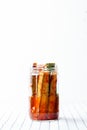 Easy recipe for vegan Korean Kimchi pickle cucumber.Crisp,crunchy and delicious fermented marinated cucumbers