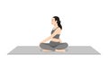 Easy Seated Twist Pose, Parivrtta Sukhasana