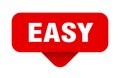easy sticker. easy sign on transparent background Royalty Free Stock Photo