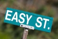 Easy Street Sign Royalty Free Stock Photo