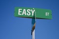 Easy Street Sign Royalty Free Stock Photo