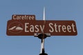 Easy Street Sign Royalty Free Stock Photo