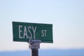 Easy Street Sign Royalty Free Stock Photo