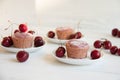 Easy and tasty dessert: cherry muffins