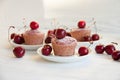 Easy and tasty dessert: cherry muffins