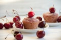 Easy and tasty dessert: cherry muffins