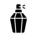 Easy to edit glyph icon of perfume spray bottle Royalty Free Stock Photo