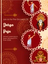 Happy Durga Puja India festival holiday background