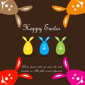 Colorful Easter Bunny Royalty Free Stock Photo