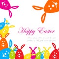 Colorful Easter Bunny Royalty Free Stock Photo