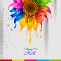 Colorful splash for Holi background