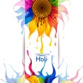 Colorful splash for Holi background