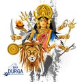 Happy Durga Puja India festival holiday background