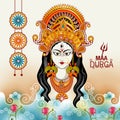 Happy Durga Puja India festival holiday background