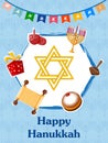 Happy Hanukkah for Israel Festival of Lights celebration