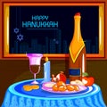 Happy Hanukkah for Israel Festival of Lights celebration