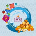 Happy Makar Sankranti background Royalty Free Stock Photo