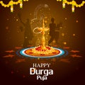 Happy Durga Puja India festival holiday background