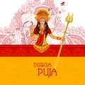 Happy Durga Puja India festival holiday background