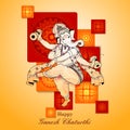 Lord Ganpati on Ganesh Chaturthi background