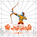 Ram Navmi background showing festival of India with Hindi massage meaning Shree Rama