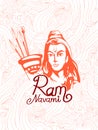 Ram Navmi background showing festival of India with Hindi massage meaning Shree Rama