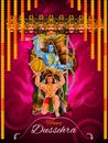 Happy Dussehra background showing festival of India Royalty Free Stock Photo