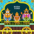 Rath Yatra Lord Jagannath festival Holiday background celebrated in Odisha, India