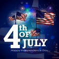 4th of July Independence Day of America background Royalty Free Stock Photo