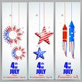 4th of July Independence Day of America background Royalty Free Stock Photo