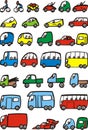 Easy transportation vehicle collection Royalty Free Stock Photo