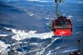 Easy way Gondola lift at Stowe Ski Resort in Vermont. Royalty Free Stock Photo