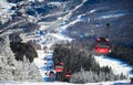 Easy way Gondola lift at Stowe Ski Resort in Vermont Royalty Free Stock Photo