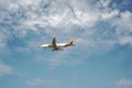 EasyJet aeroplain Porto airport approach