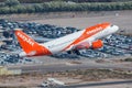 EasyJet Airbus A319 airplane at Palma de Mallorca Royalty Free Stock Photo