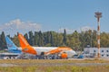 Easyjet Airbus A319-111 on Corfu International Airport Royalty Free Stock Photo