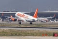 Easyjet Airbus A320 Landing at Barcelona