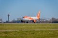 Easyjet Airbus ready for take off Royalty Free Stock Photo