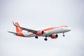 Easyjet aircraft in air