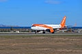 Easyjet Aircraft In New Colour Scheme At Alicante Airport Royalty Free Stock Photo