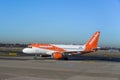 EasyJet Airline on ground of Airport Royalty Free Stock Photo