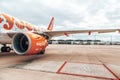 EasyJet plane in the airport