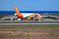Easyjet With Runway Repairs At Alicante Airport Royalty Free Stock Photo
