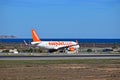 Easyjet By The Sea At Alicante Airport Royalty Free Stock Photo