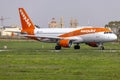 EasyJet taxiing for take off Royalty Free Stock Photo