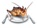 Eat Bugs Exotic Food Concept